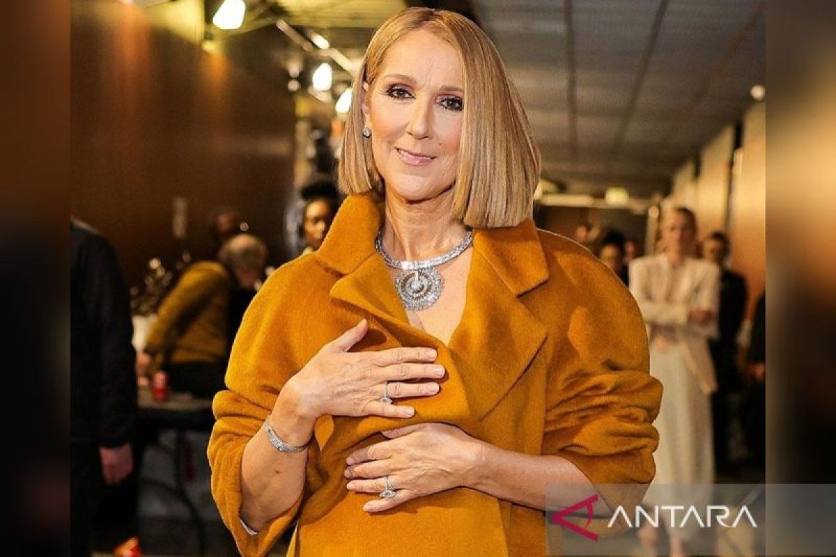 Celine Dion muncul ke penduduk sama-sama putra kembarnya pada konser Hauser