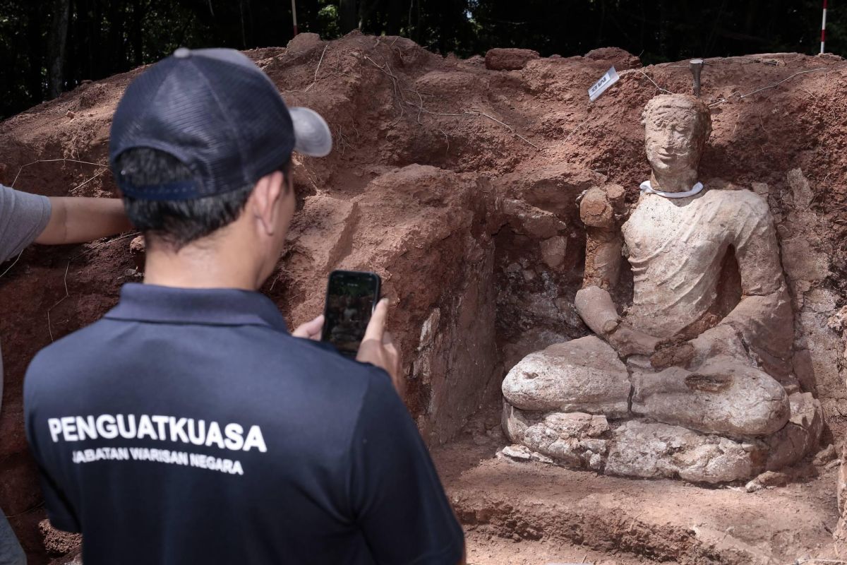 Peneliti temukan arca Buddha abad ke-7 pada Laman Bukit Choras, Kedah