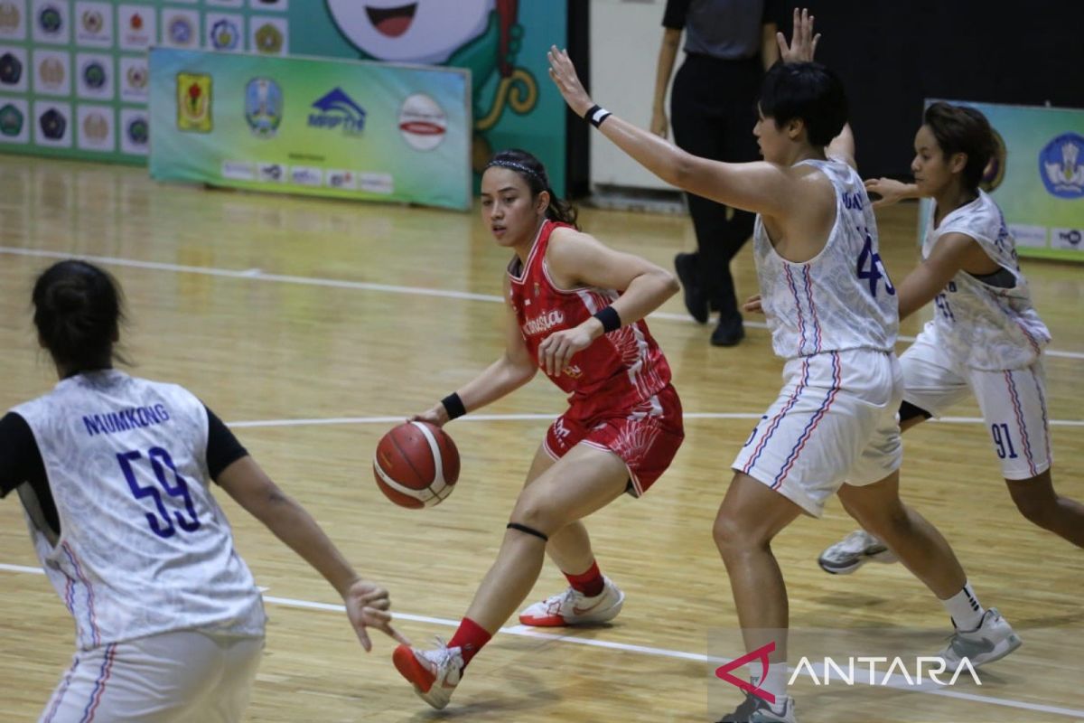 Tim basket putri Indonesi raih medali perak di AUG 2024