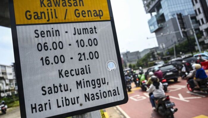 Daftar 26 ruas jalan di Ibukota Indonesia yang digunakan berlaku ganjil genap