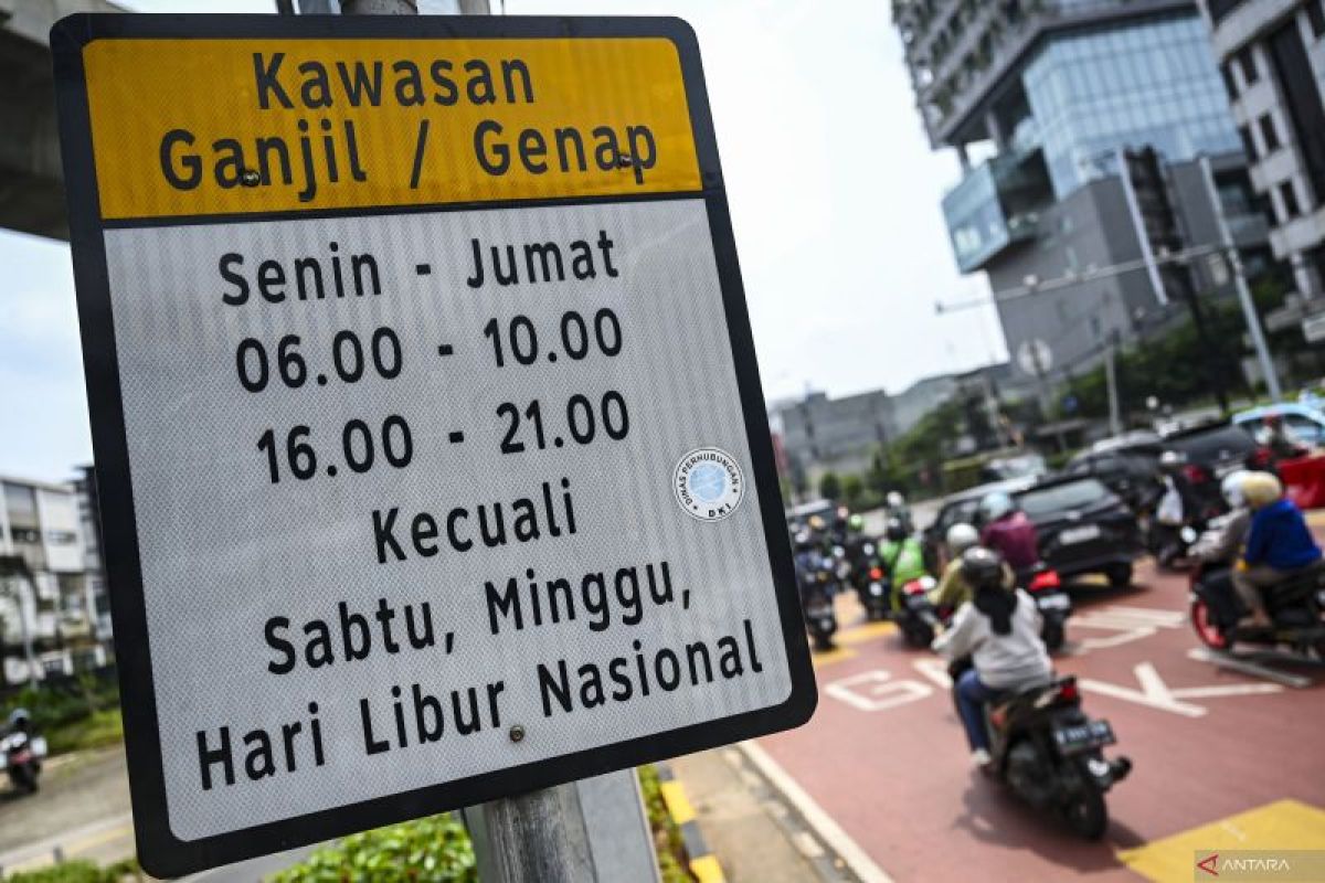 Daftar 26 ruas jalan di dalam Ibukota Indonesi yang digunakan digunakan berlaku ganjil genap